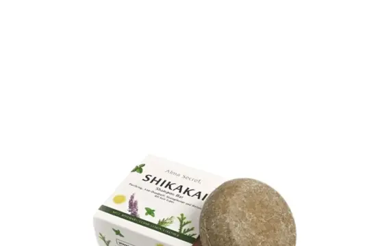 Alma Secret Champú Sólido Shikakai con Ortiga, Espirulina, Menta, Romero, Cedro, Limón y Lavanda 85g